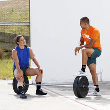Load image into Gallery viewer, The WOD Life - Men's Classics Flux T-Shirt - Golden Poppy/White