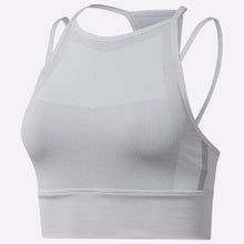 Load image into Gallery viewer, Reebok - Women's CrossFit MyoKnit Bra - Light Grey Heather/Cool Shadow