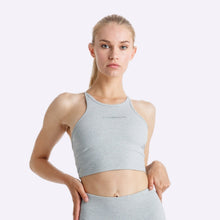 Load image into Gallery viewer, The Brave - Women's Elevate Crop Top - Light Grey Marle