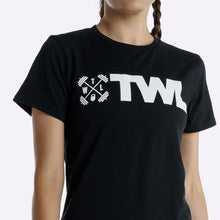 Load image into Gallery viewer, The WOD Life - Women's Classics Flux T-Shirt - Black/White