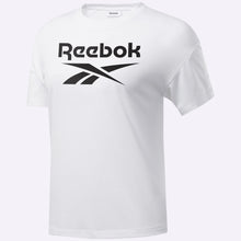Load image into Gallery viewer, Reebok - Women's Workout Ready Supremium Logo Tee - WHITE
