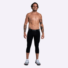 Load image into Gallery viewer, TWL - Men's Shield Compression 3/4 Tights - Black
