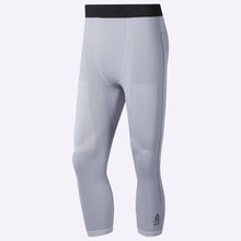 Load image into Gallery viewer, Reebok - Men&#39;s MyoKnit 3/4 Tights - Light Grey Heather/Cool Shadow
