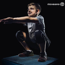 Load image into Gallery viewer, Rehband RX Knee Sleeves Junior - Black/White - PAIR
