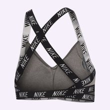 Load image into Gallery viewer, Nike Indy - Women&#39;s Light Support Logo Sports Bra - Carbon Heather/Black/White/Black
