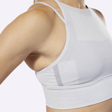 Load image into Gallery viewer, Reebok - Women&#39;s CrossFit MyoKnit Bra - Light Grey Heather/Cool Shadow
